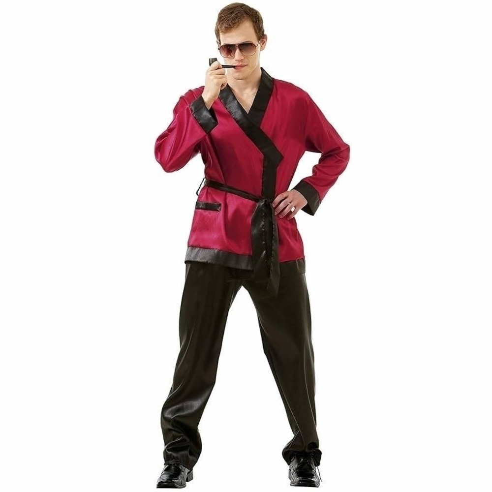 NWT Hauntlook L Bunny Enthusiast Hugh Hefner Playboy Men's Halloween Costume